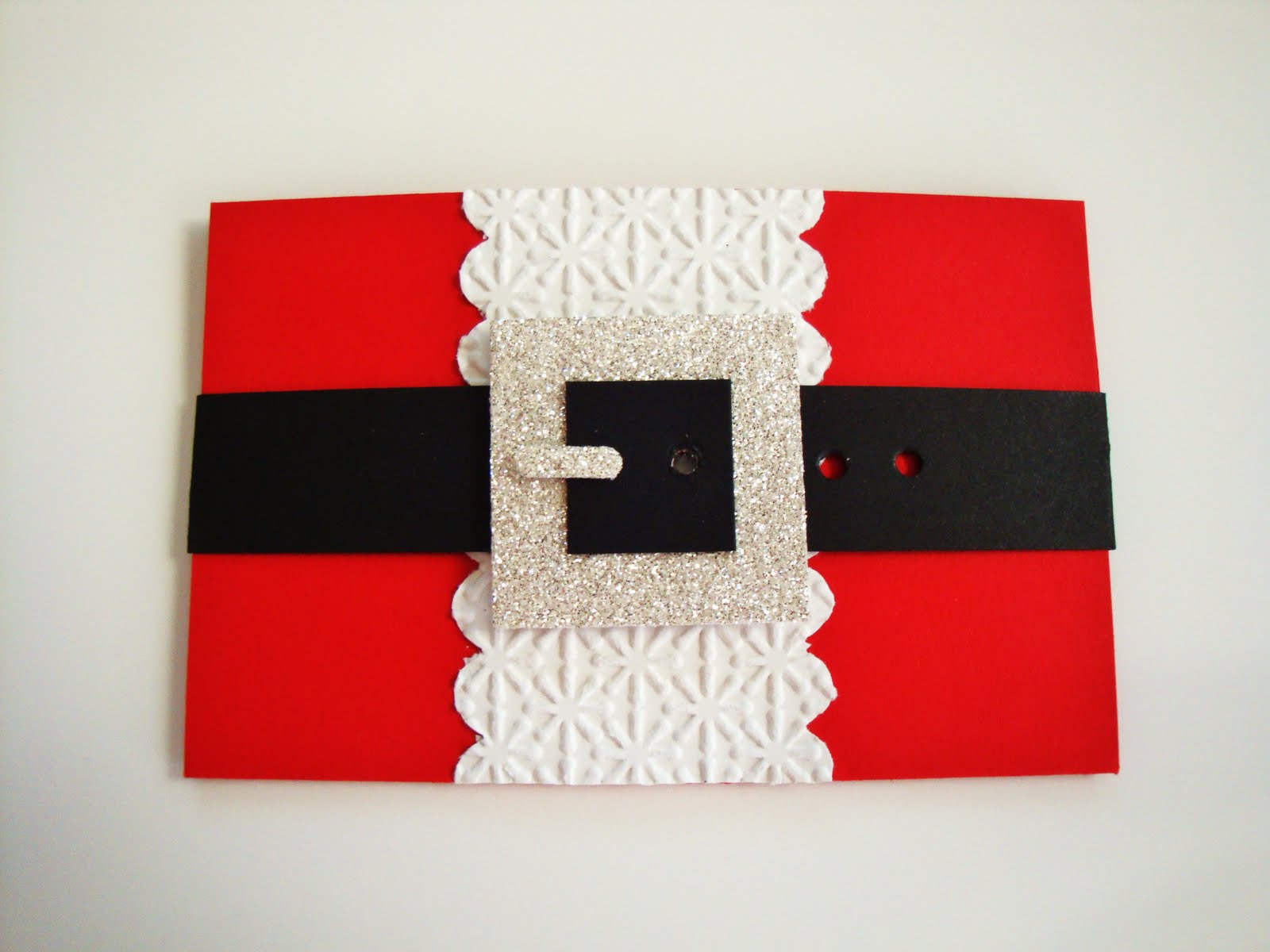 penguinstamper santa suit giftcard holder
