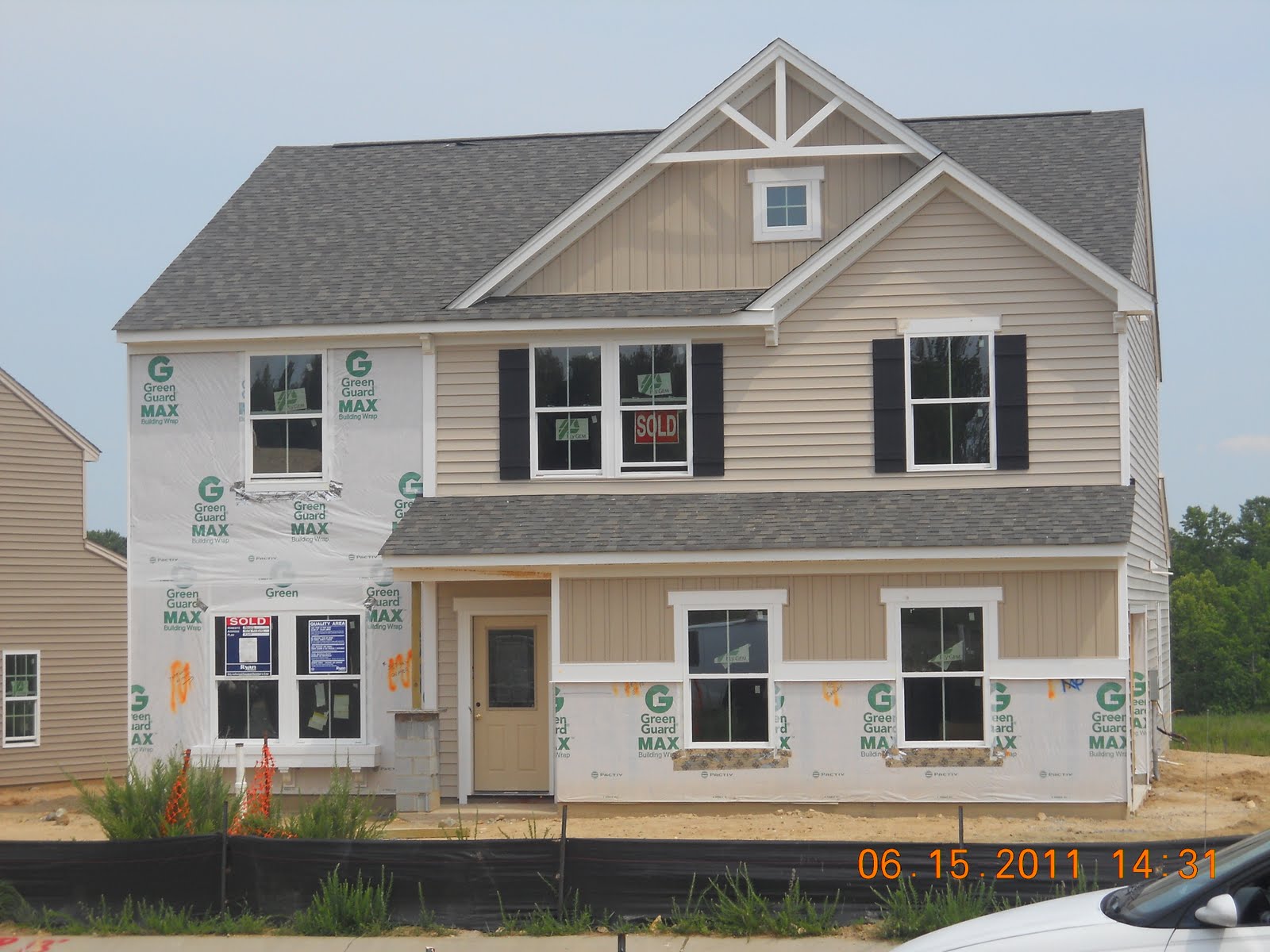 Our Road to a New Home Building with Ryan Homes Siding is complete