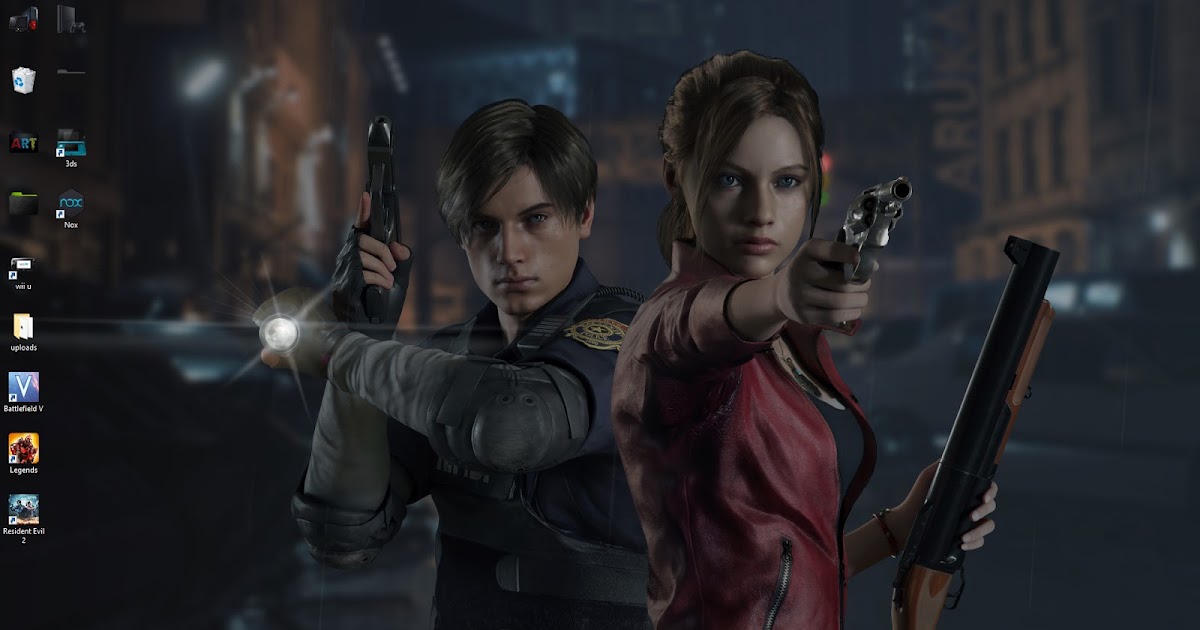 T Resident Evil 2 Wallpaper RESIDENT EVIL 2 remake leon,claire live wallpaper free download