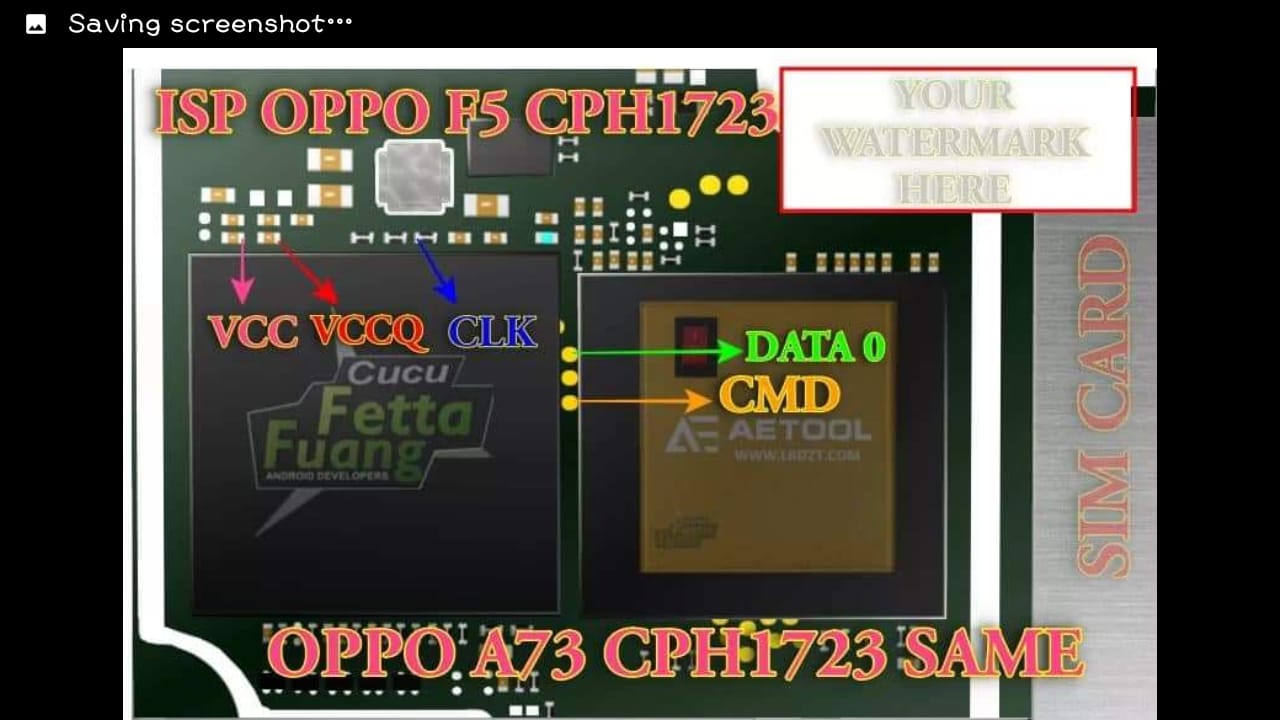ISP PINOUT OPPO F5 CPH1723