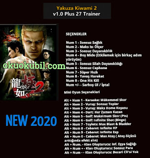 Yakuza Kiwami 2 v1.0 Plus 8 Trainer İndir 2020
