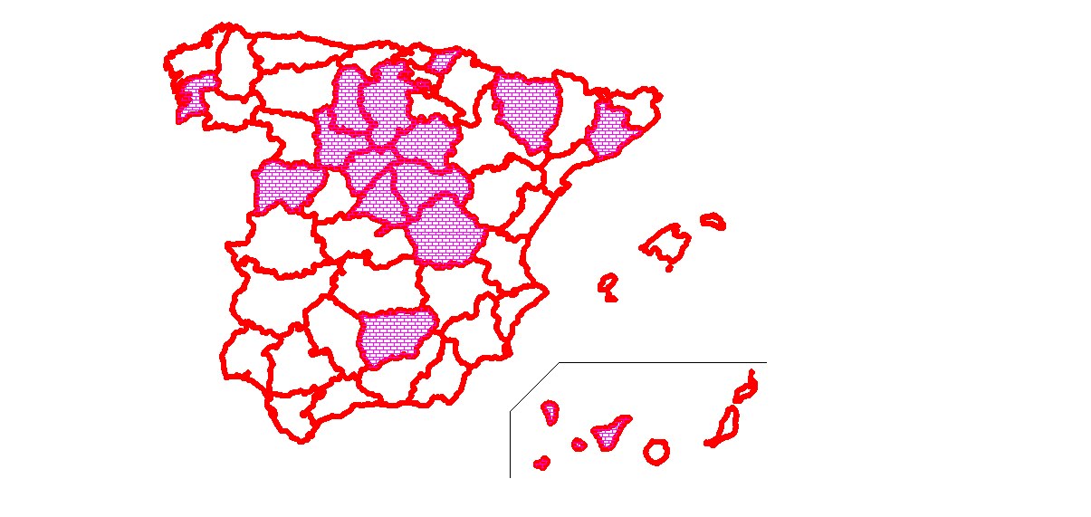 Cartografía media maratoniana española