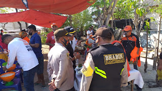 Kawal Kampanye Paslon Walikota di Pulau, Polres Pelabuhan Awasi Penerapan Prokes
