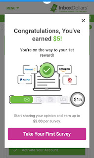 Inboxdollars $5 sign up bonus