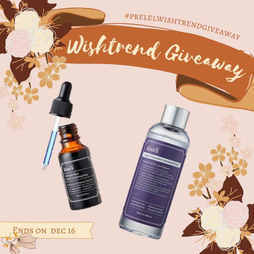 Prelel X Wishtrend Korean Beauty International Giveaway Win a Dear