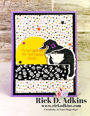 It's the twitching hour and you can create this super cute card with the Clever Cats Stamp Set.  Find out all the supplies needed here.