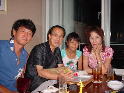 Three generations at karaoke in Osaka, Japan