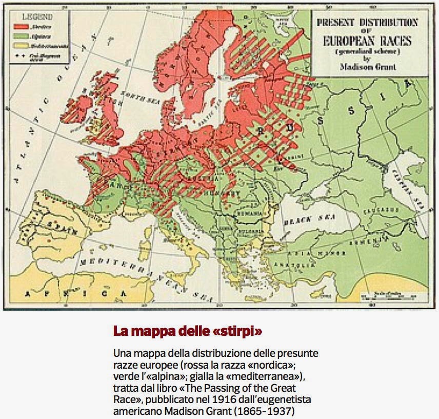 Карта рас европы