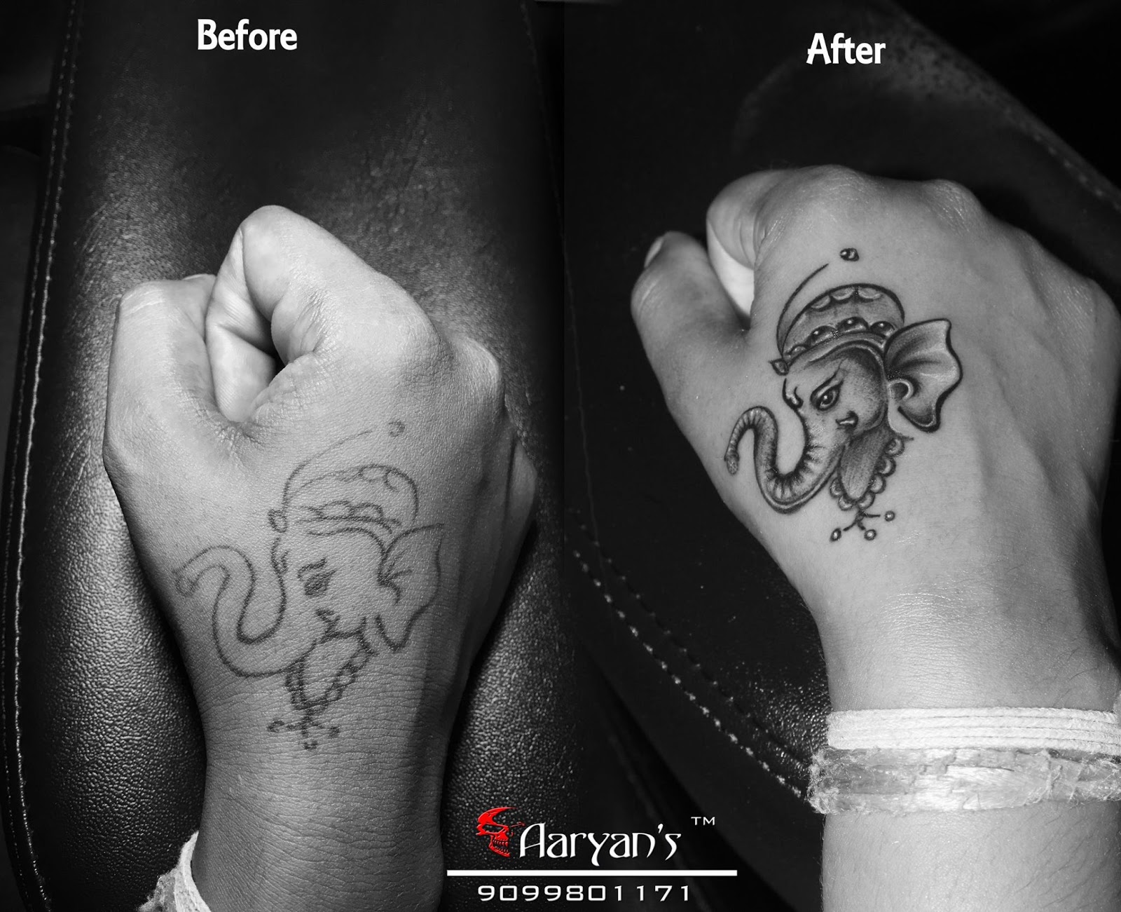 Best Before After Tattoo By Aaryans Tattoos In Ahmedabad : Best Before