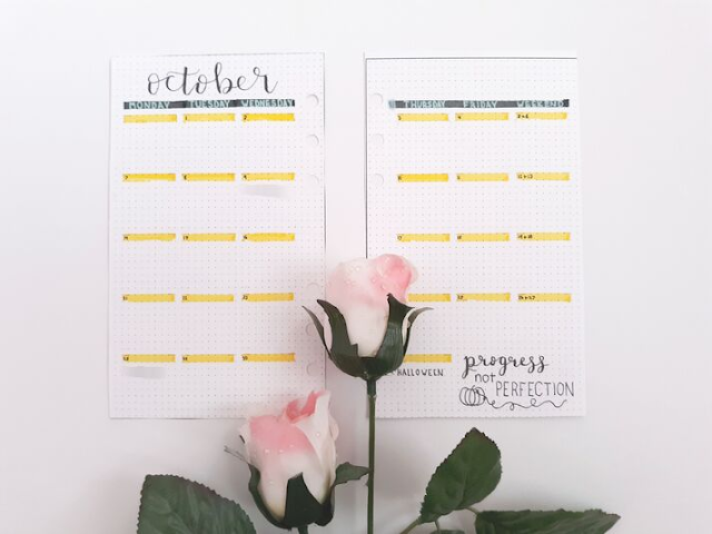 Plan With Me October Bullet Journal Layouts