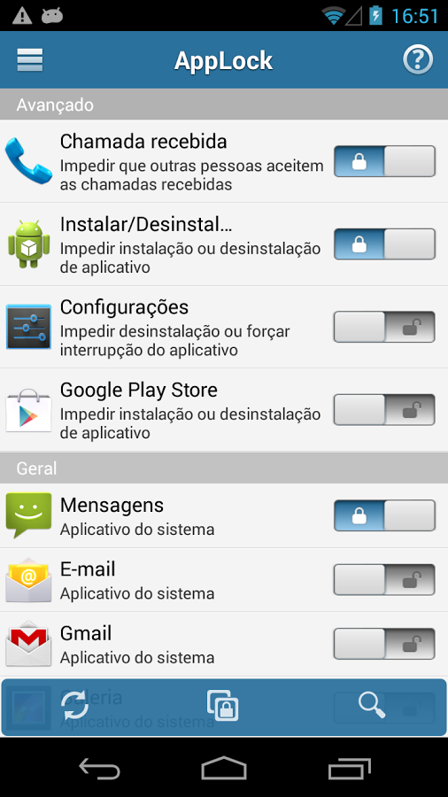 Bloquear qualquer aplicativo no Android com senha