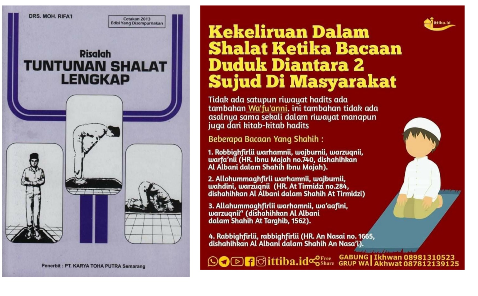Penjelasan tentang Do'a Duduk di Antara Dua Sujud Suara Darussalam