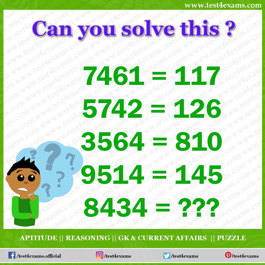 Math Puzzle Brain Teaser Question with Answer Puzzle Test 4 Exams