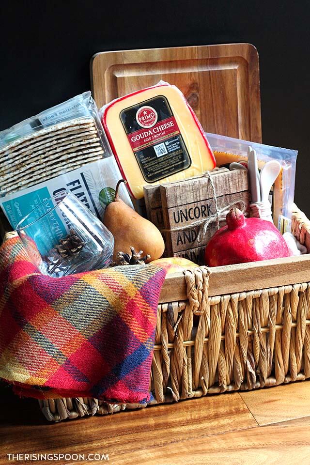 DIY Wine & Cheese Gift Basket