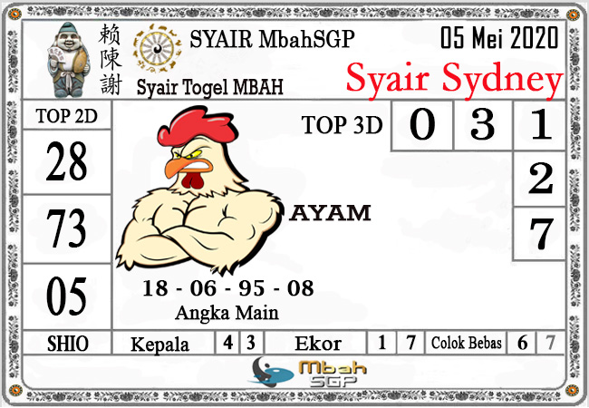 Syair Sidney Selasa 05 Mei 2020 Forum Syair Bd Togel Sdy