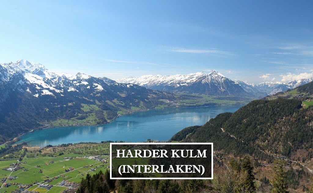 Harder Kulm la mejor panorámica de Interlaken Suiza
