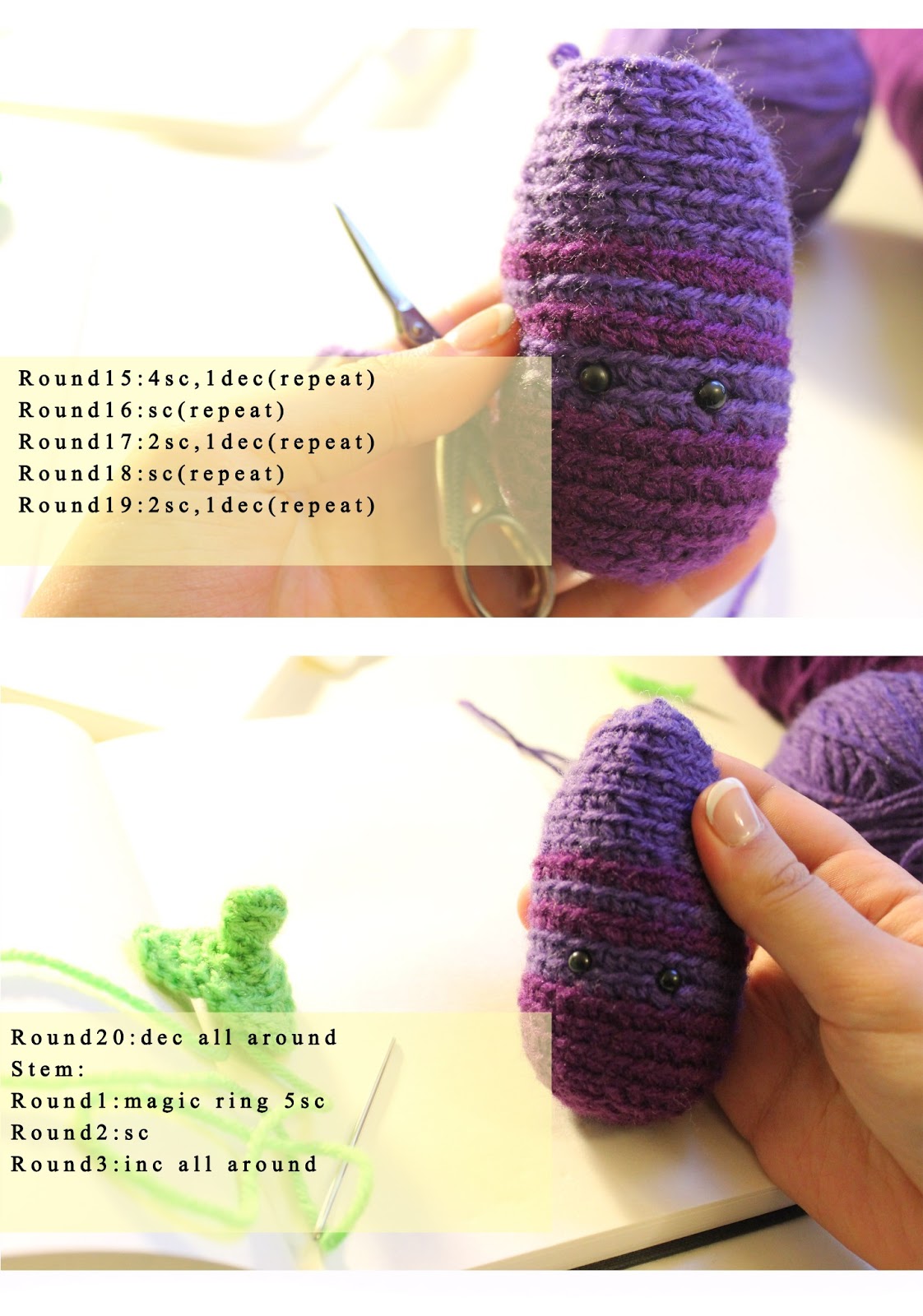 Amigurumi Food Amigurumi Eggplant Free Pattern amigurumi-food-amigurumi-eggplant-free-pattern