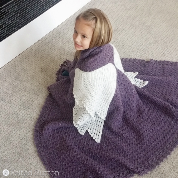 Embraced by Angels Blanket Crochet Pattern by Susan Carlson of Felted Button