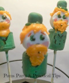 Marshmallow Leprechauns with Beards 