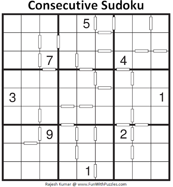 Consecutive Sudoku (Fun With Sudoku #108)