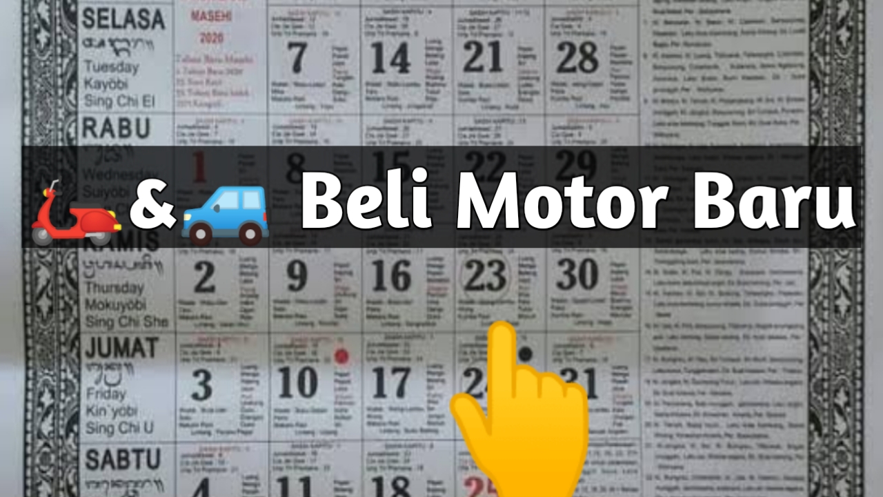 Ingin Beli Motor Baru Ini Hari Baik Menurut Dewasa Ayu Prempuan Bali
