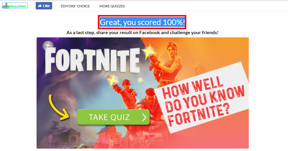 The Epic Fortnite Quiz Answers(Ultimate Fortnite) || 100% Score || 40