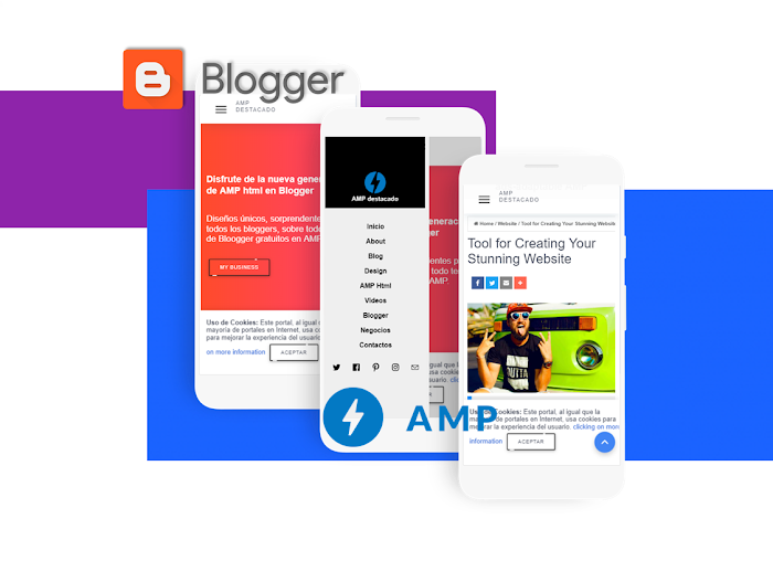 AMP landing page template free