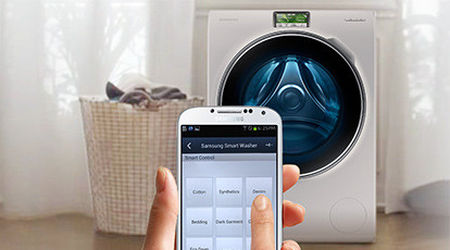 Slimme wasmachine met app en WiFi