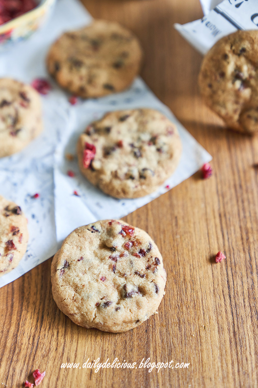 dailydelicious: Chocolate Cranberry Cookies