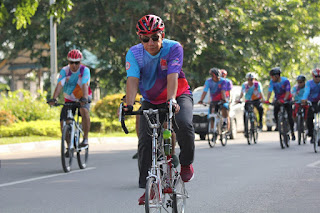 Gowes Sehat Hari Bakti Dokter Indonesia ke 111 Tahun 2019 Turut Dihadiri Oleh Kapolda