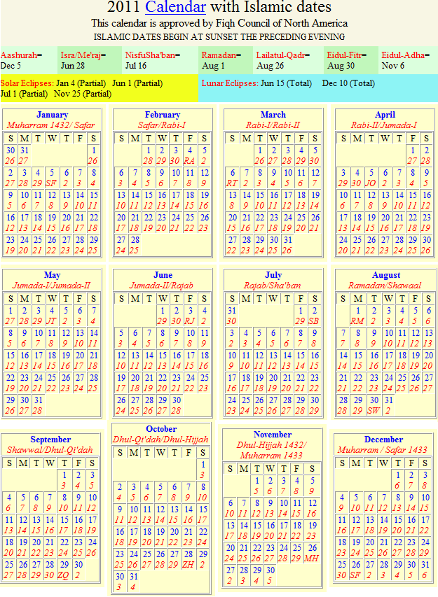 Показать мусульманский календарь. Мусульманский календарь 2011. Исламский календарь 2011 года. Месяцы мусульманского календаря. Календарь по исламу.