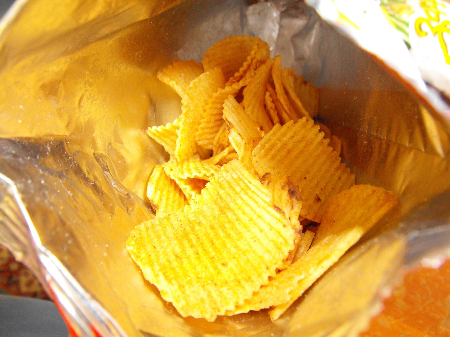 Hot Chicks Eatin' Spicy Chips Snack 204 Jack ‘n Jill Vcut Potato