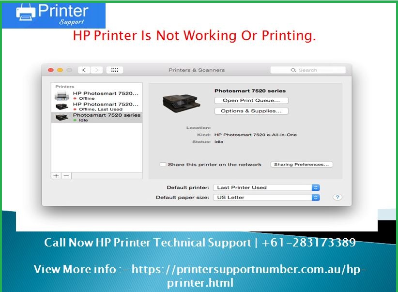 HP Printer Is Not Working Or Printing.