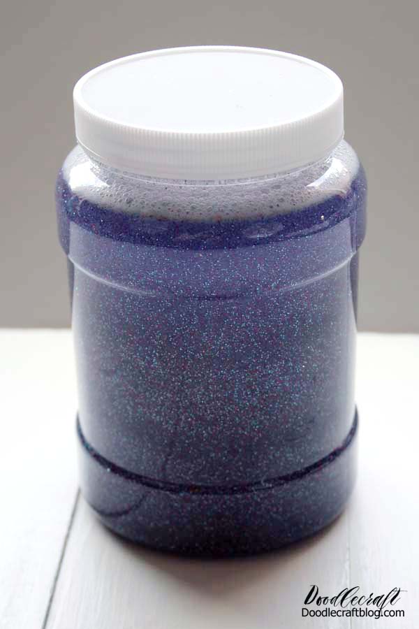 Learn how to make a relaxing calming glitter jar for stress relief with just a few simple supplies.