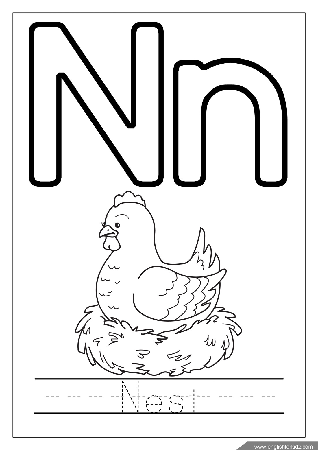 English for Kids Step by Step: Alphabet Coloring Pages ...