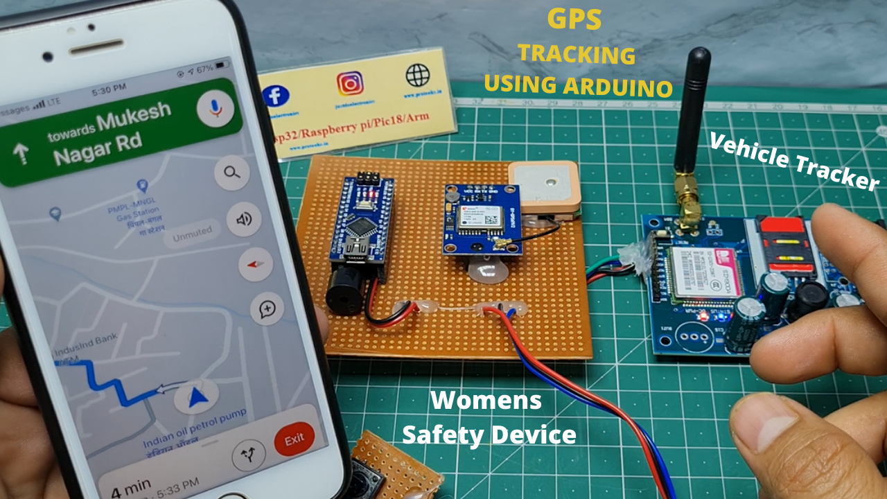Arduino Gps And Gsm Based location Tracking System