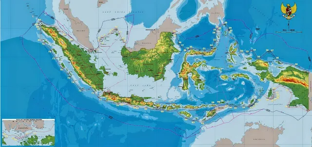 Perbandingan Luas Perairan dan Daratan Indonesia