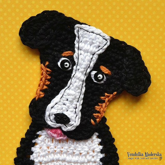 Crochet pattern - Bernese Mountain Dog by Vendula Maderska