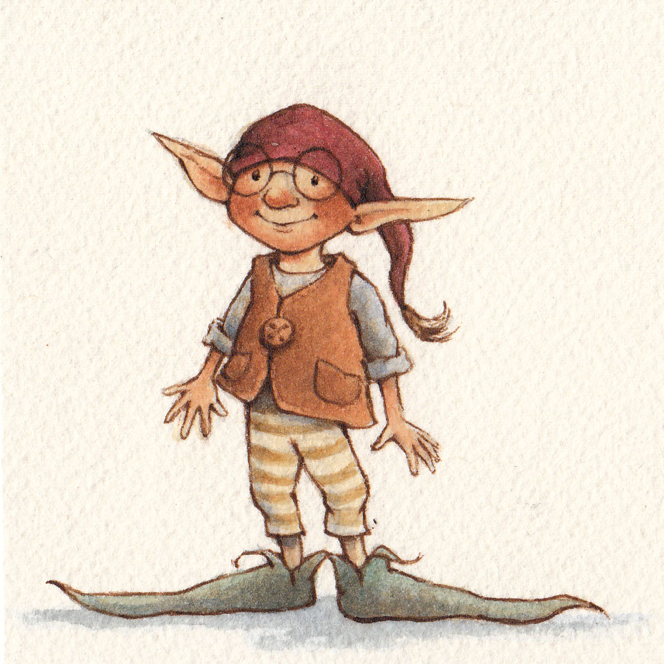 A Fairy Painting A Day 18 Bespectacled Elf