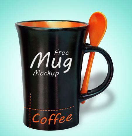 Download Coffee Mug Mockup PSD Terbaru Gratis - Black Mug PSD Mockup Free