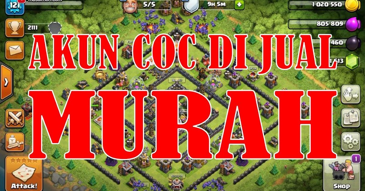Jual akun COC TH 10 dan TH 11 termurah karena sudah tidak di gunakan