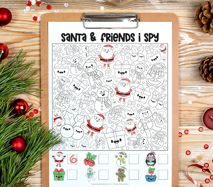 Santa i-Spy – Artsy Fartsy Mama