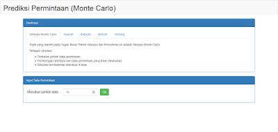 PHP Web Prediksi Permintaan Simulasi Monte Carlo
