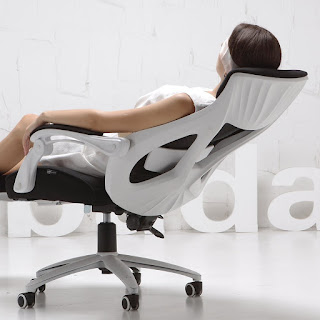 View with user and angle mechanism for Hbada Ergonomic office Chair, Hiback Adjustable