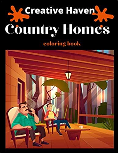 Livre de coloriage Creative Haven Country Homes