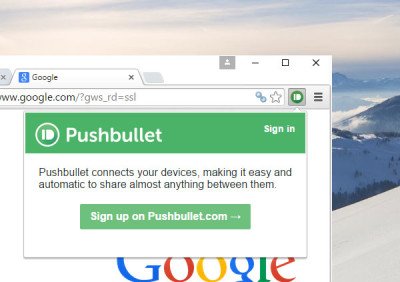 PushBullet instellen en gebruiken met Chrome en Android