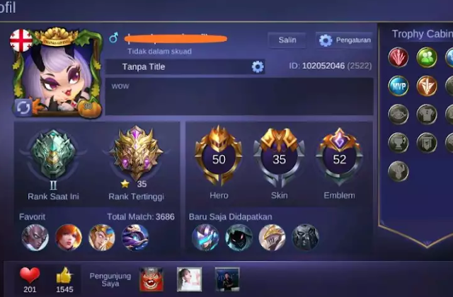 akun ml gratis April 2021