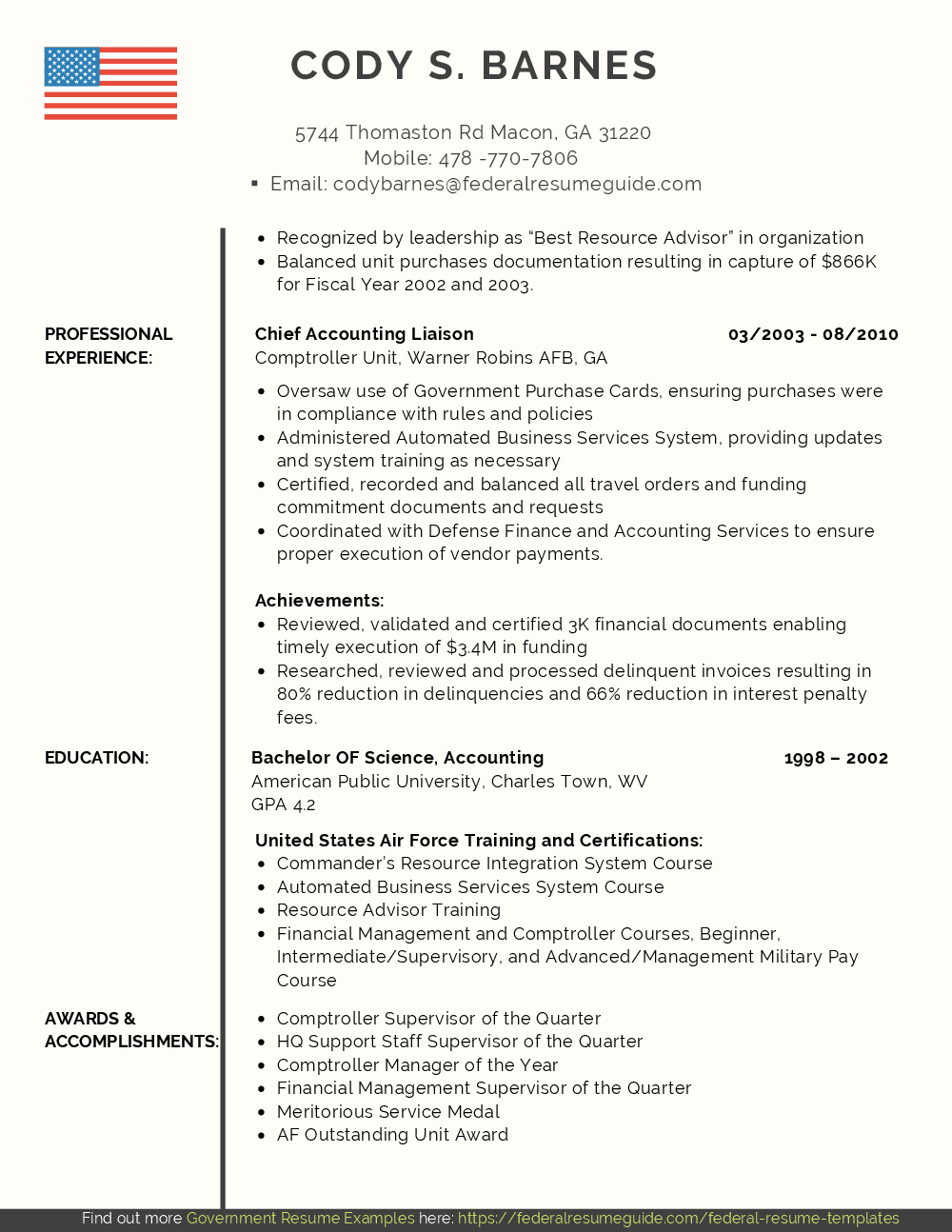 navy it resume examples