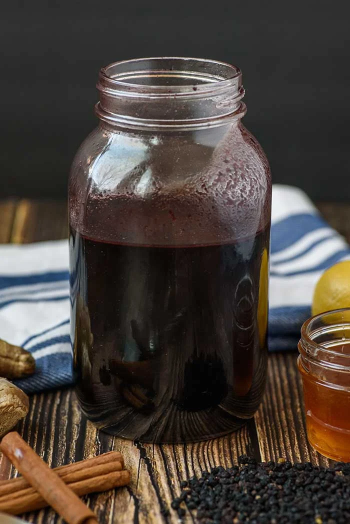 Instant Pot Elderberry Syrup With Dried Elderberries Koti Beth