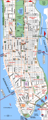 Map of Manhattan City Pictures
